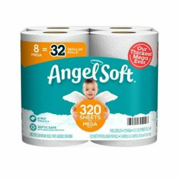 Procomfort Angel Soft Mega Toilet Paper - Pack of 8 PR3854529